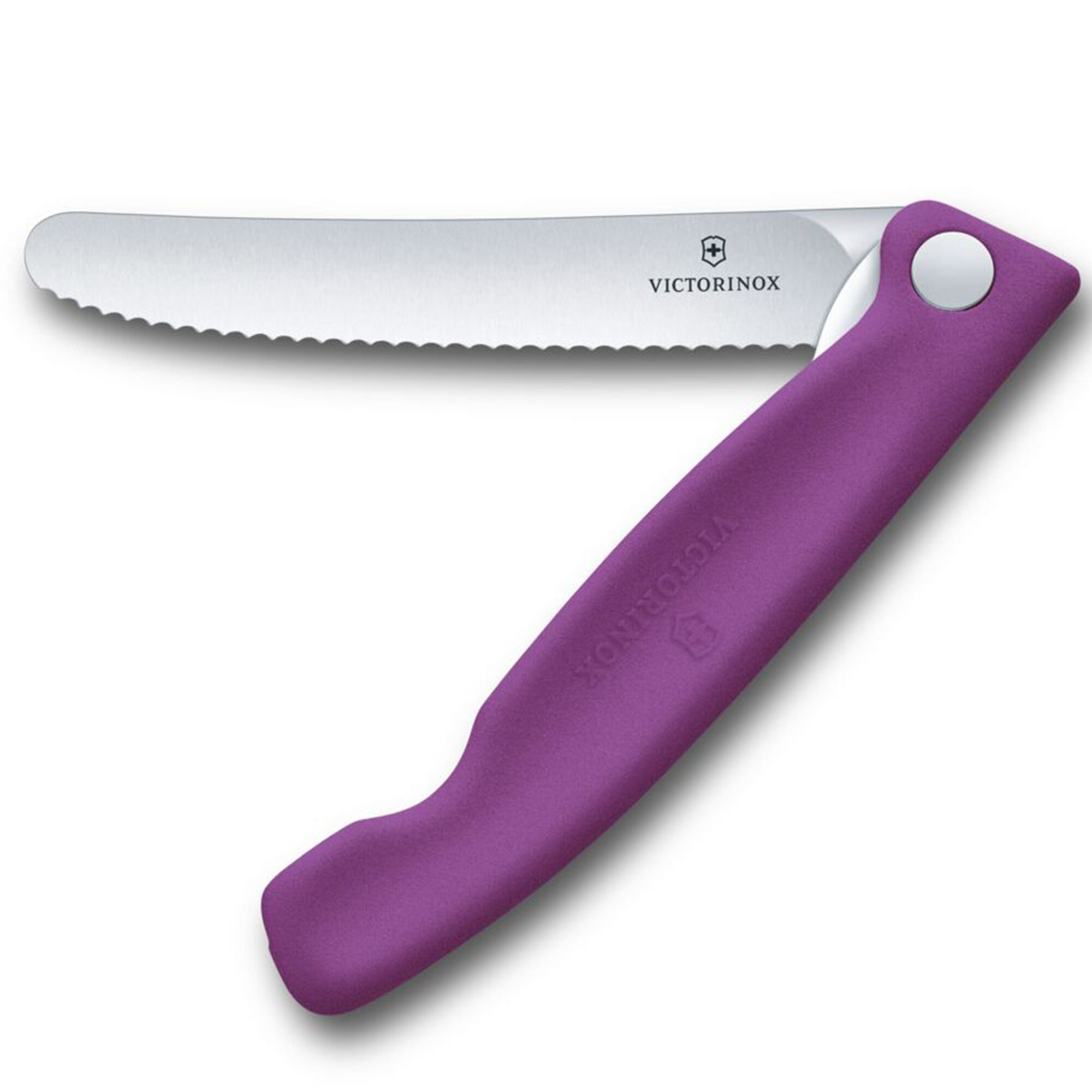 Victorinox Swiss Classic vikbar skalkniv 11 cm v&aring;gtandad, lila