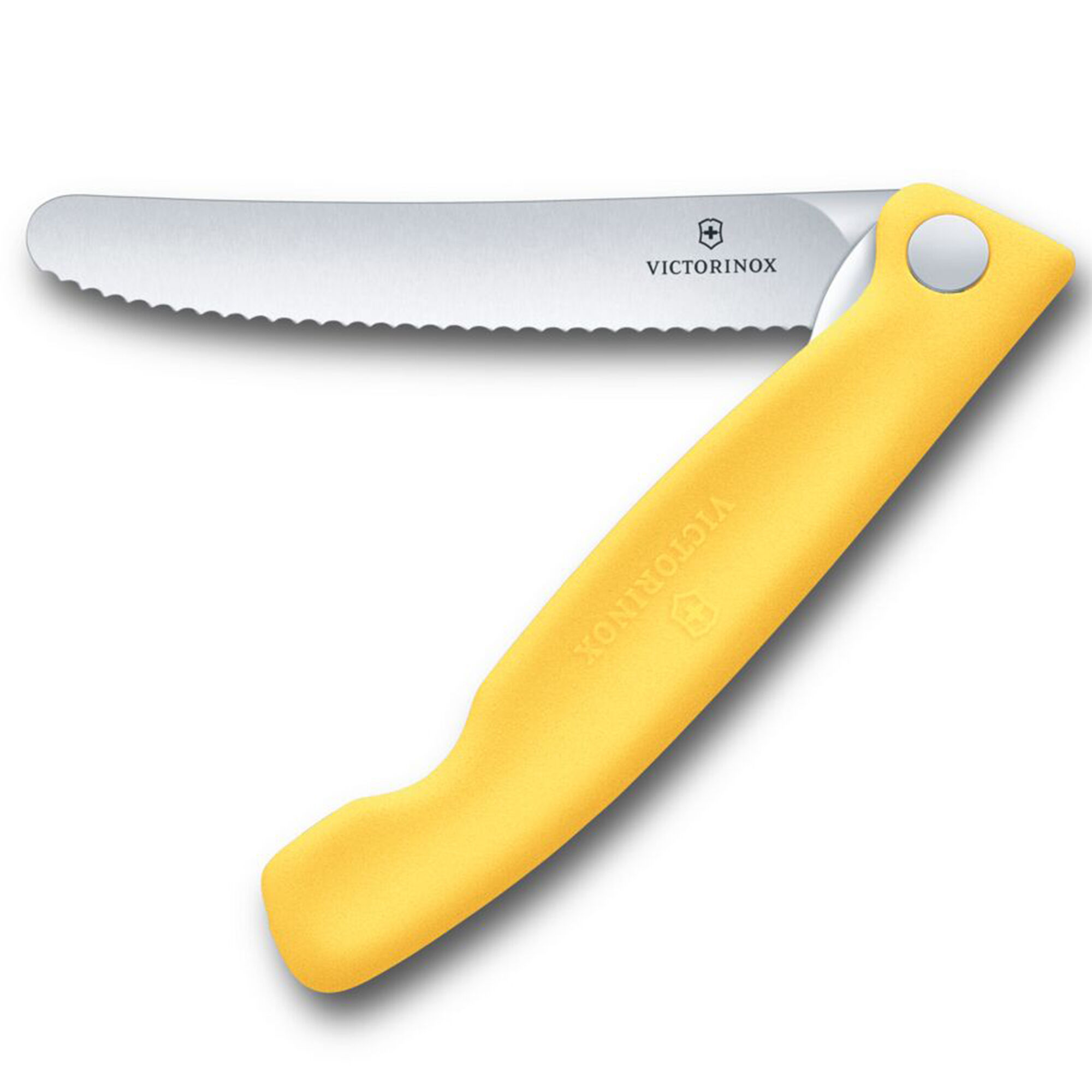 Victorinox Swiss Classic vikbar skalkniv 11 cm v&aring;gtandad, gul