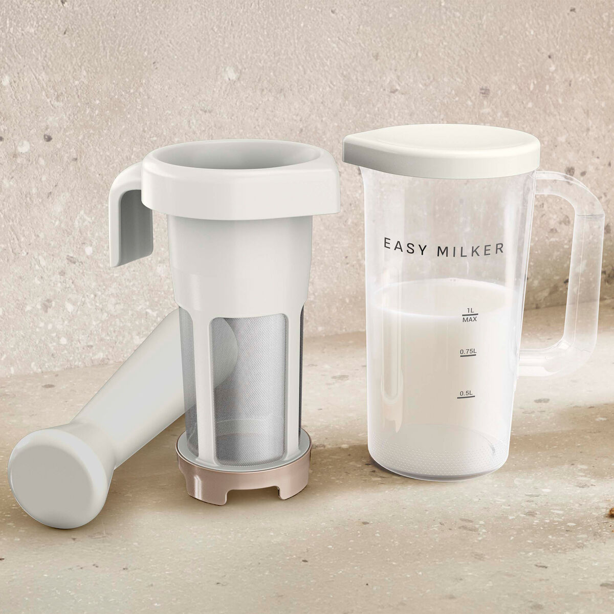 OBH Nordica Easy Milker 1 liter, beige