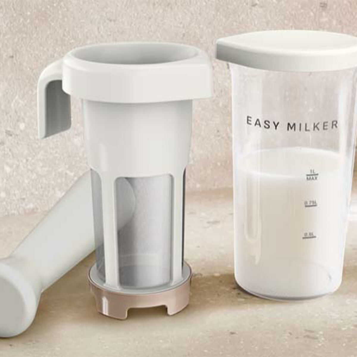 OBH Nordica Easy Milker 1 liter, beige