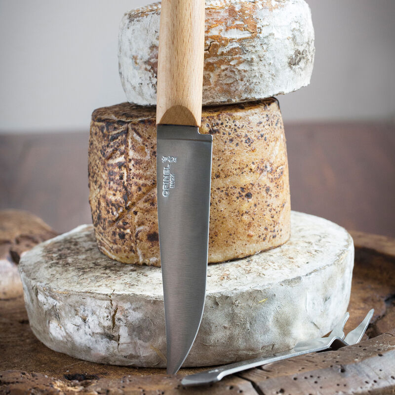 Ostesæt, kniv + gaffel