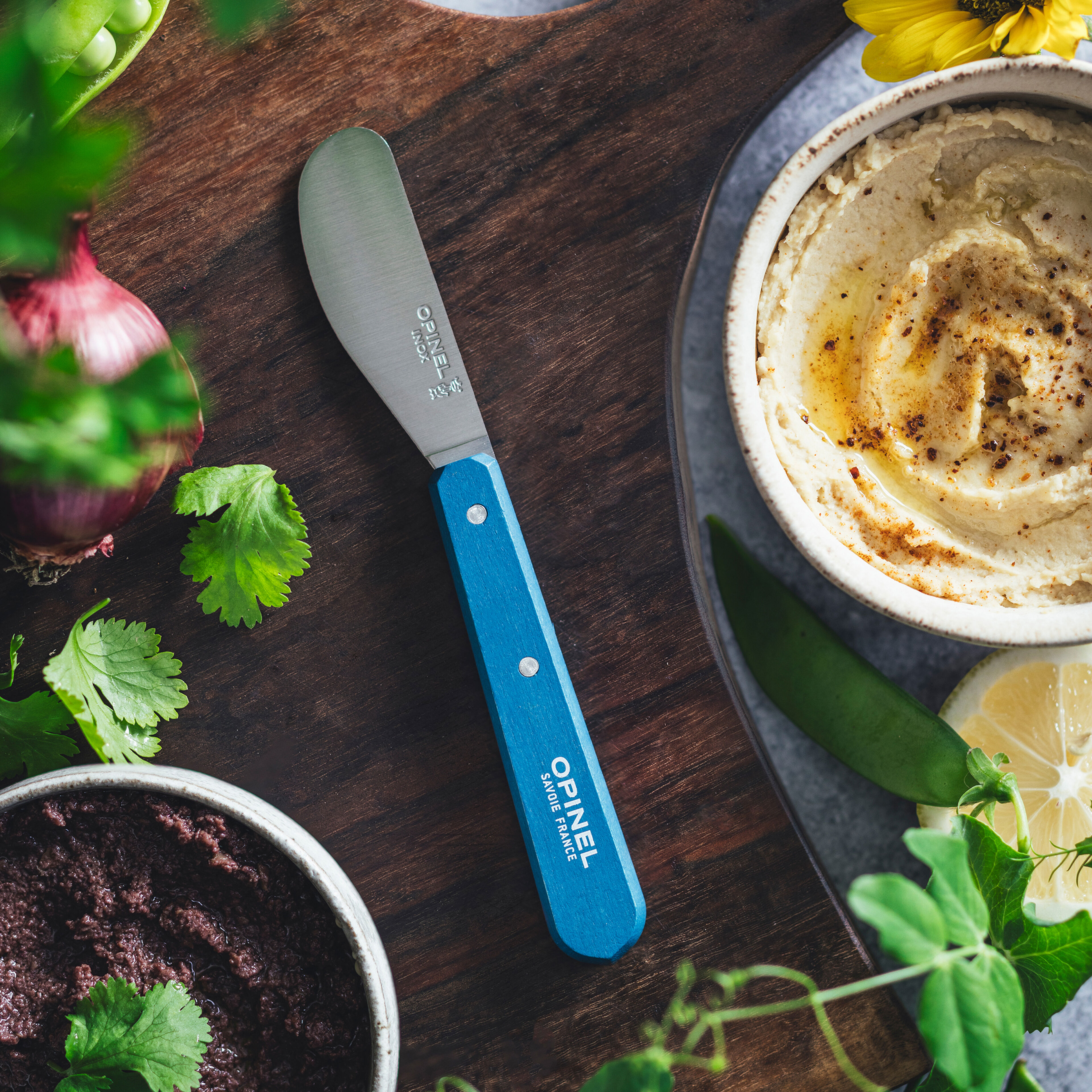Opinel N117 Smörkniv, blå