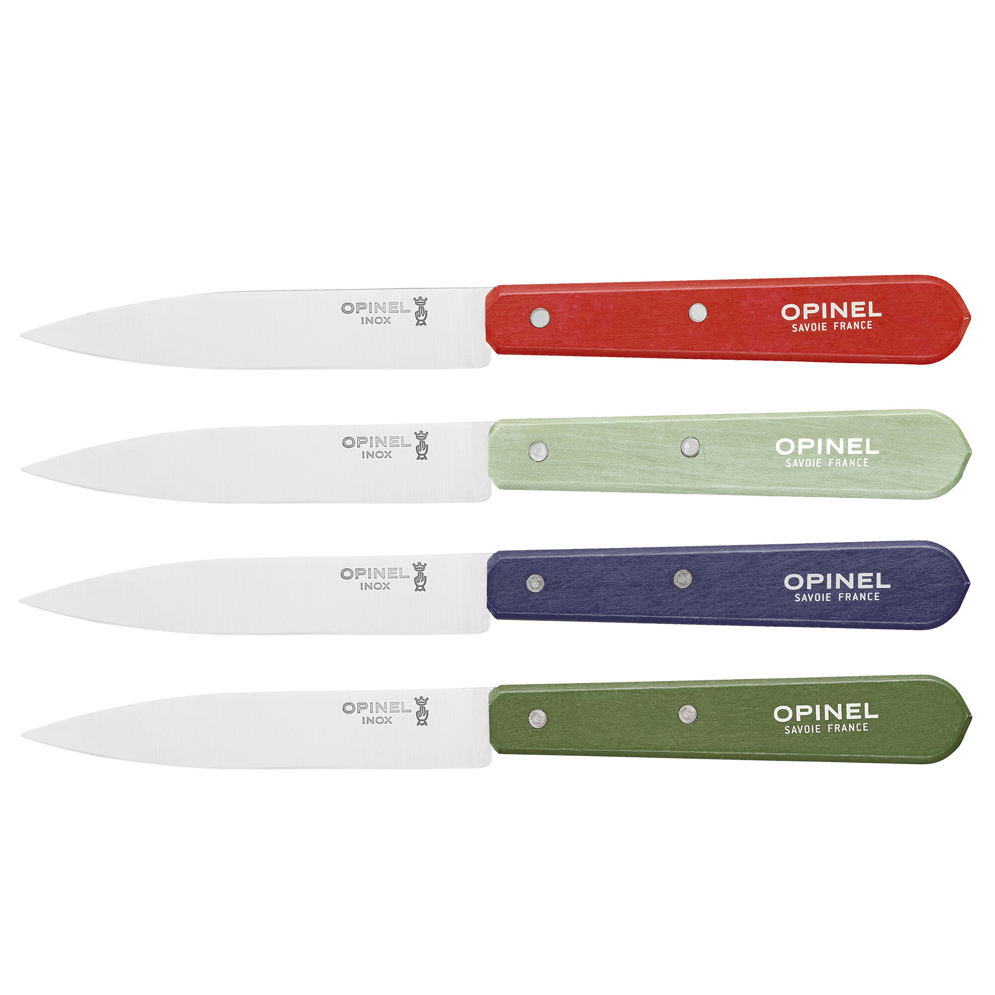 Opinel N112 skalknivar 4-pack, landscape colours