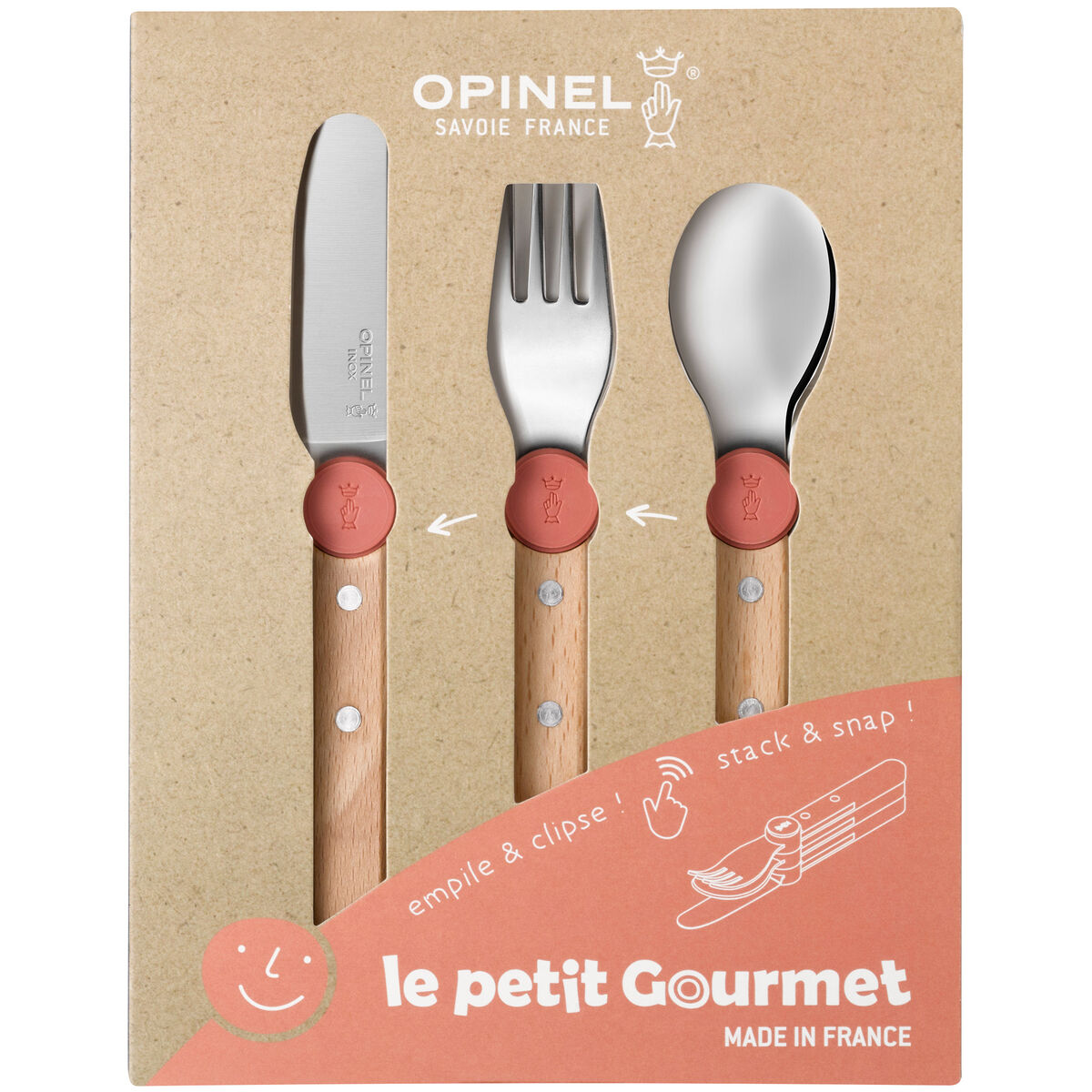Le Petit Gourmet børnestik, coral