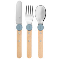 Opinel Le Petit Gourmet børnebestik, rain blue