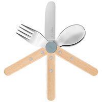Opinel Le Petit Gourmet børnebestik, rain blue