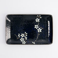 Sakura tallerken 20 x 13 cm, cobalt blue