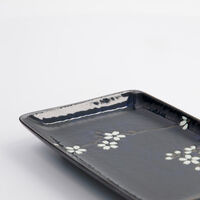 Sakura tallerken 20 x 13 cm, cobalt blue