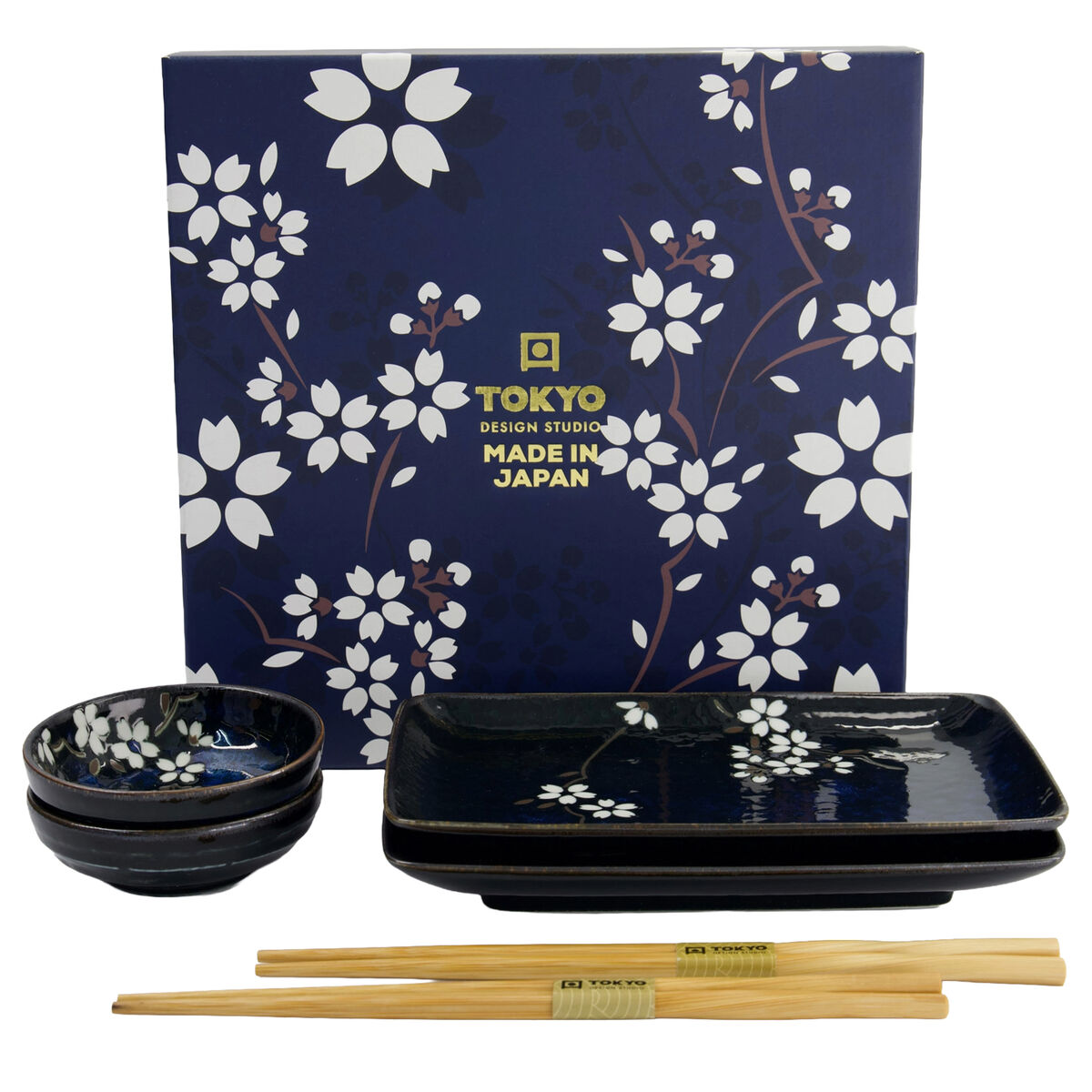 Sakura sushisæt 6 dele, cobolt blue