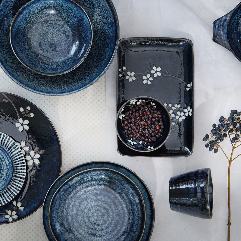 Sakura ramenskål 19 cm, cobalt blue