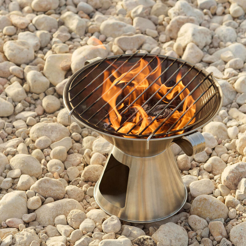 HAY Outdoor Market – portabel kolgrill i rostfritt stål