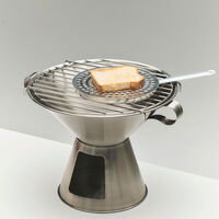 HAY Outdoor Market – portabel kolgrill i rostfritt stål