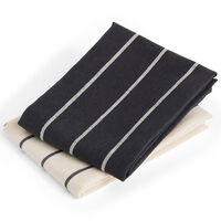 Outdoor Market kökshandduk, 2-pack — svart/beige