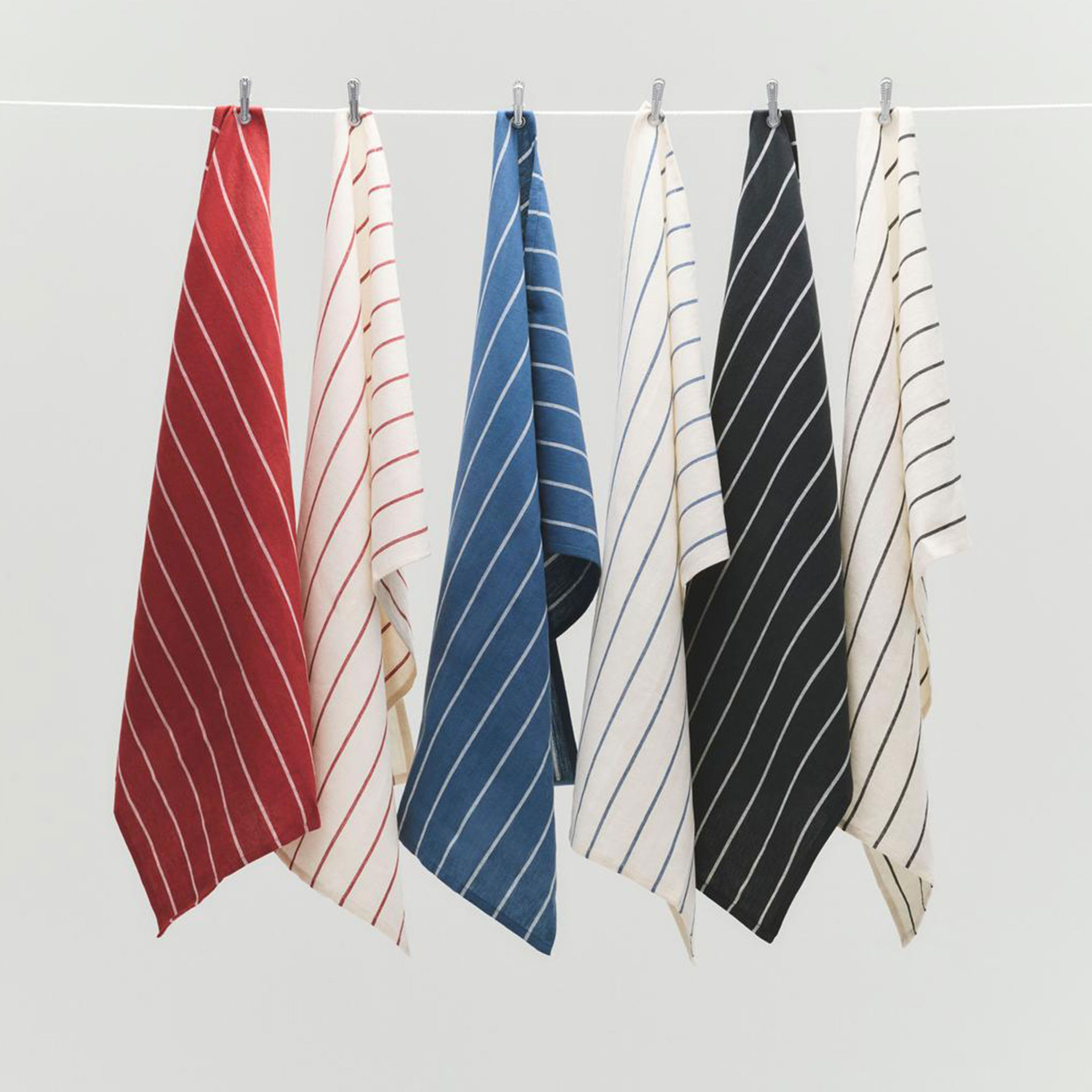 Outdoor Market kökshandduk, 2-pack — svart/beige