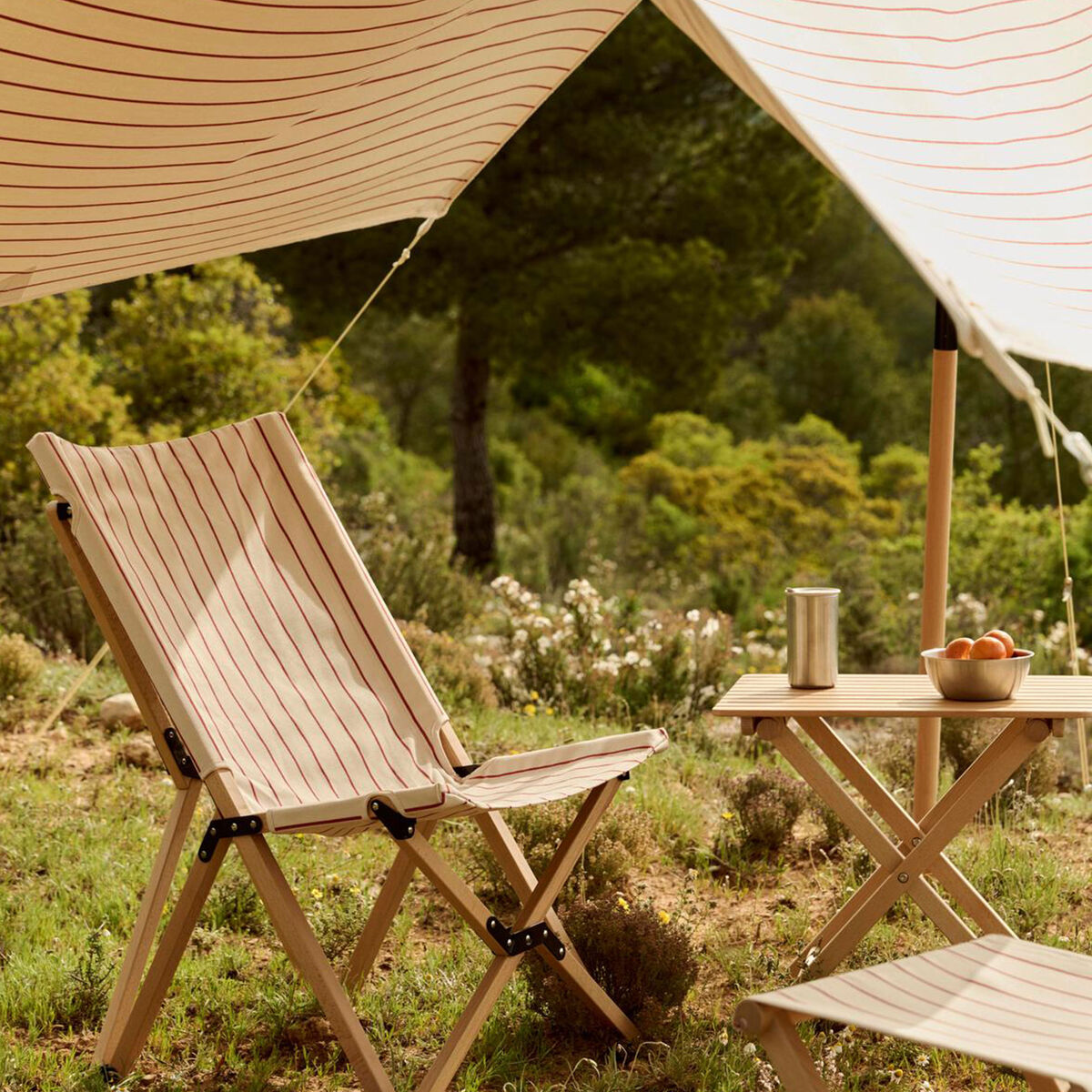 Outdoor Market sammenleggbart bord small, natur