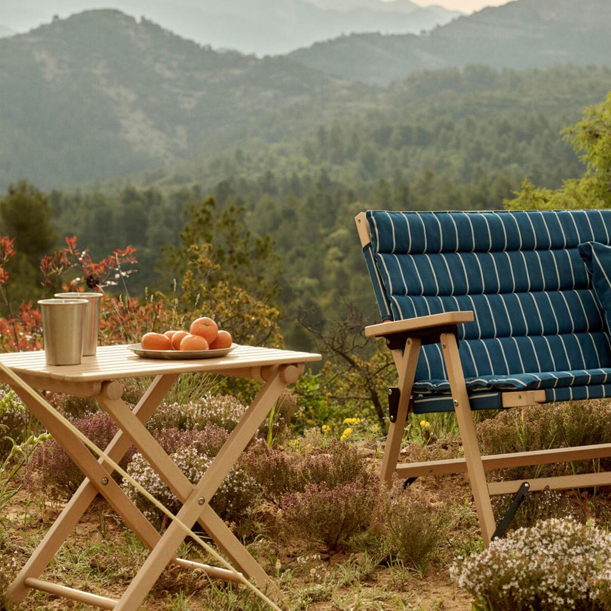 Outdoor Market sammenleggbart bord small, natur