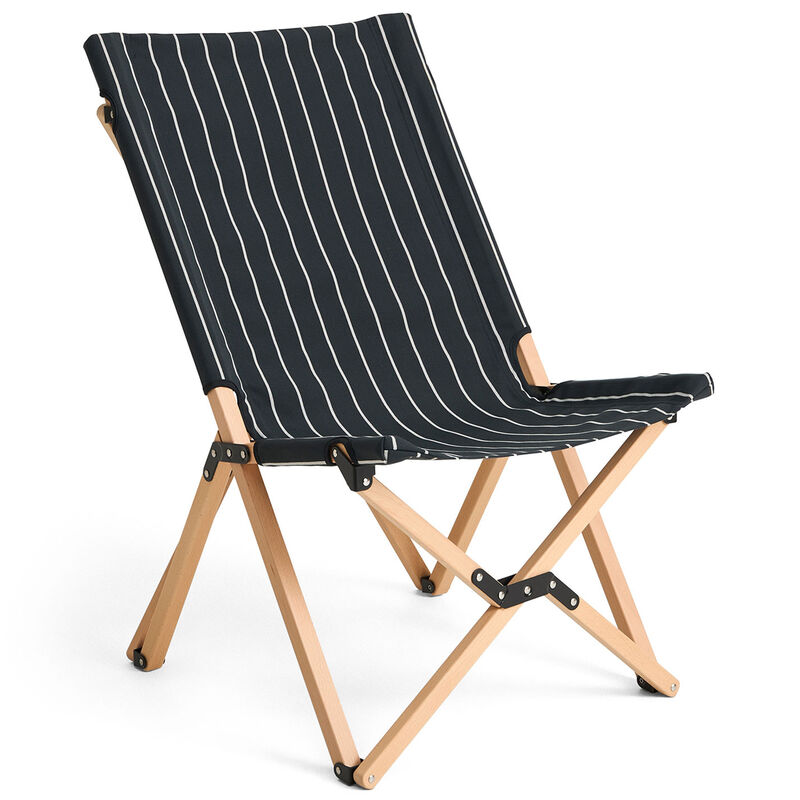 Outdoor Market sammenleggbar stol, svart/beige