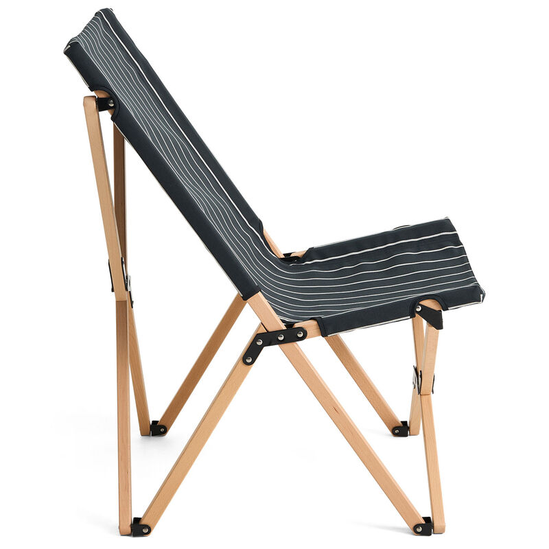Outdoor Market sammenleggbar stol, svart/beige