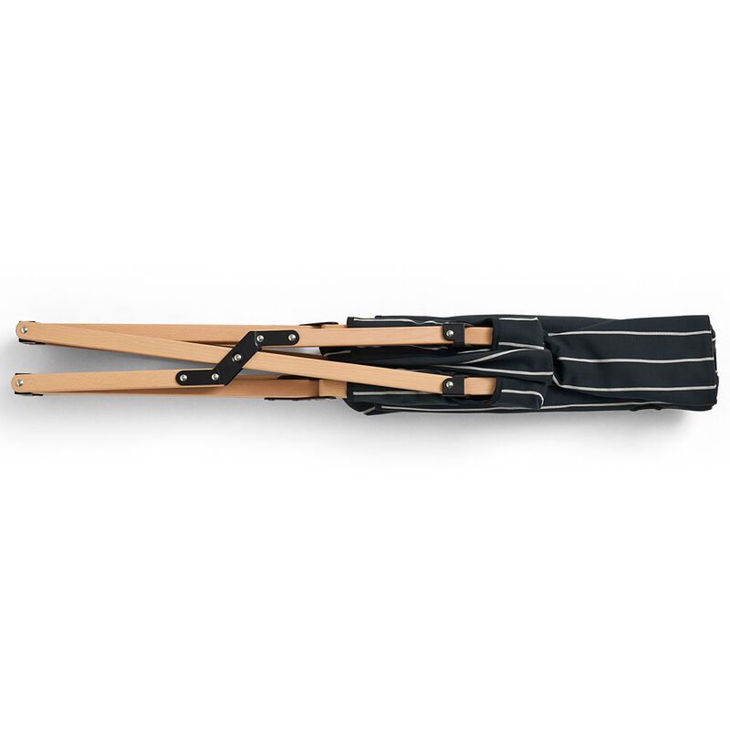 Outdoor Market sammenleggbar stol, svart/beige