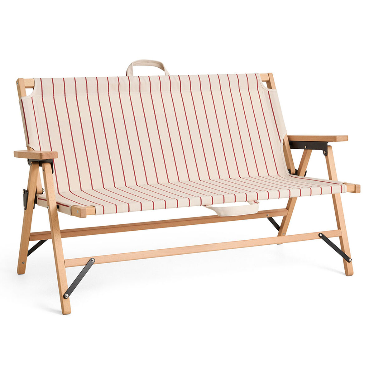 Outdoor Market sammenleggbar sofa, beige/rød