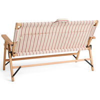 Outdoor Market hopfällbar soffa, beige/röd