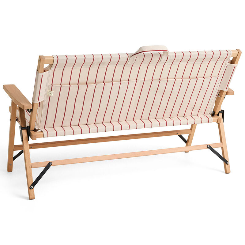 Outdoor Market hopfällbar soffa, beige/röd