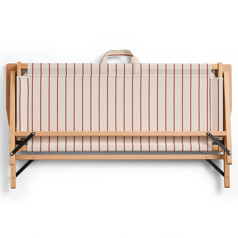 Outdoor Market hopfällbar soffa, beige/röd