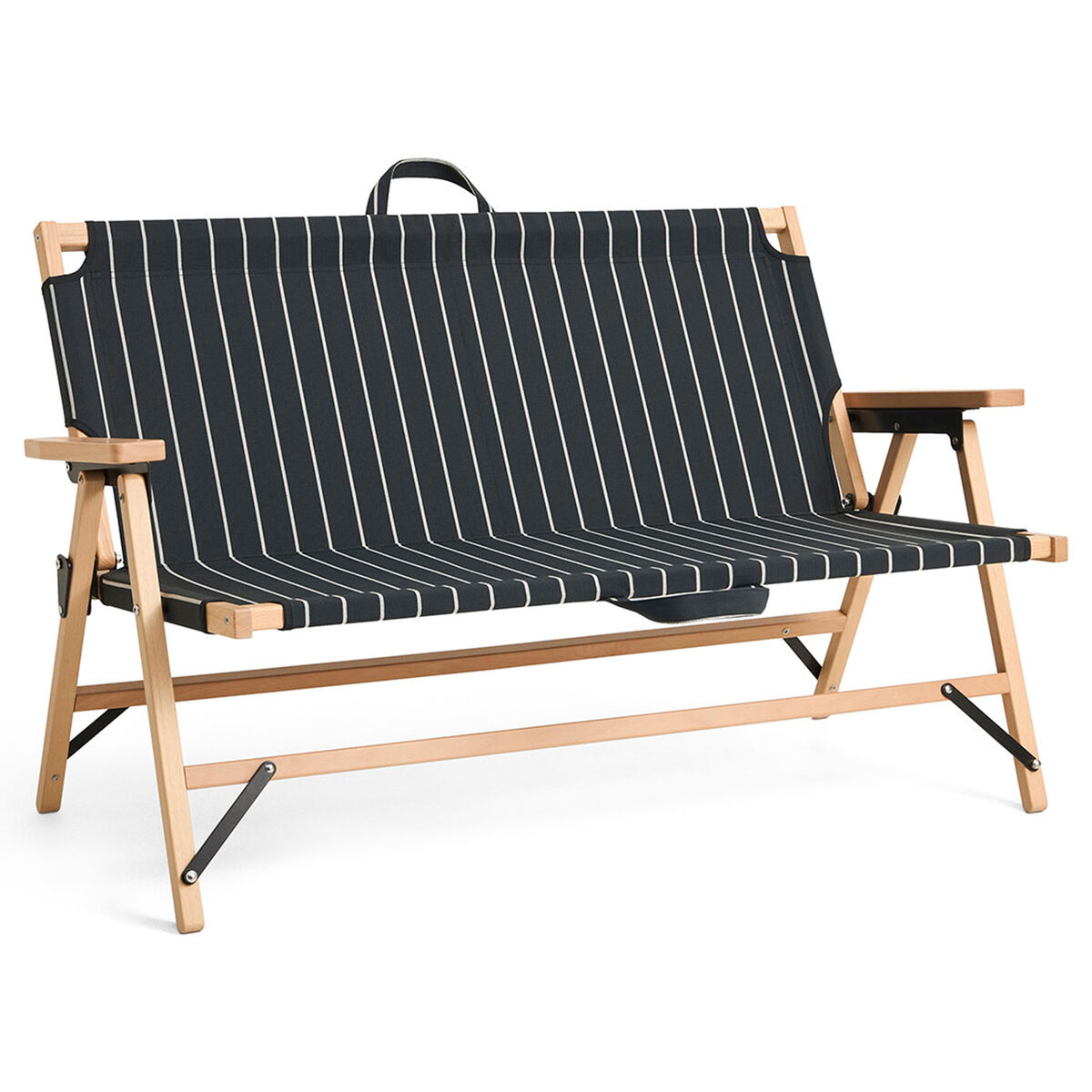 Outdoor Market sammenleggbar sofa, svart/beige