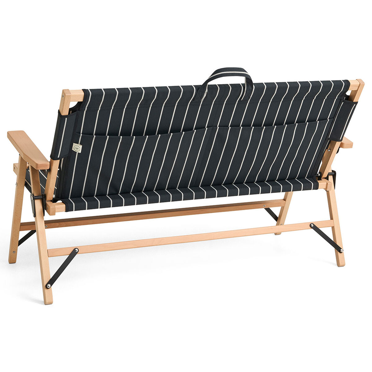 Outdoor Market sammenleggbar sofa, svart/beige
