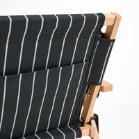 Outdoor Market hopfällbar soffa, svart/beige