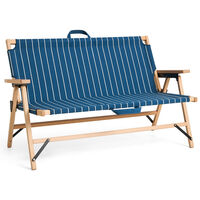 Outdoor Market hopfällbar soffa, blå med beige