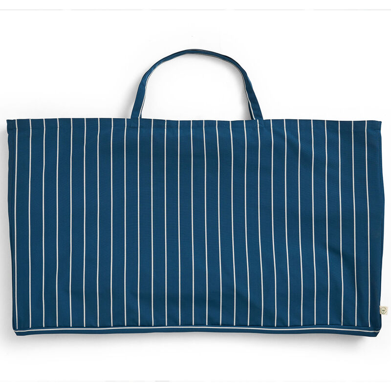 Outdoor Market hopfällbar soffa, blå med beige