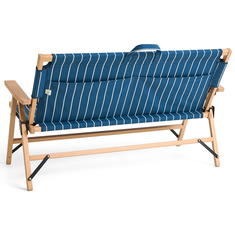 Outdoor Market hopfällbar soffa, blå med beige