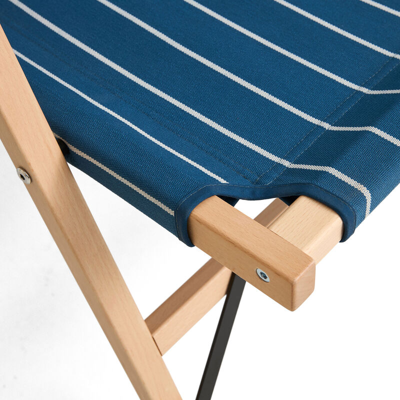 Outdoor Market hopfällbar soffa, blå med beige