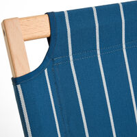 Outdoor Market hopfällbar soffa, blå med beige