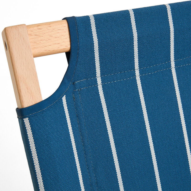 Outdoor Market hopfällbar soffa, blå med beige