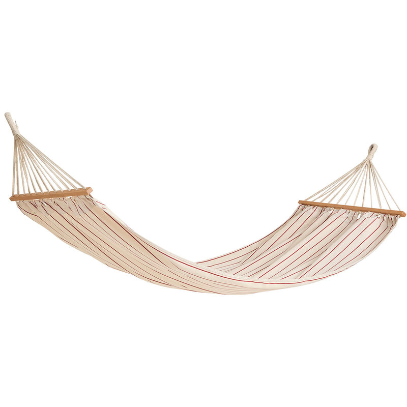 Outdoor Market hängmatta, beige/röd