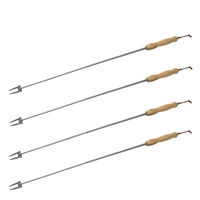 Mareld Grillpinne med teleskopskaft, 4-pack