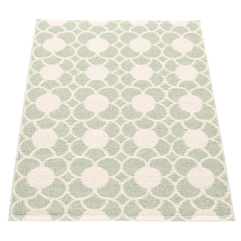 Anya gulvtæppe 100 × 70 cm, misty mint/vanilla