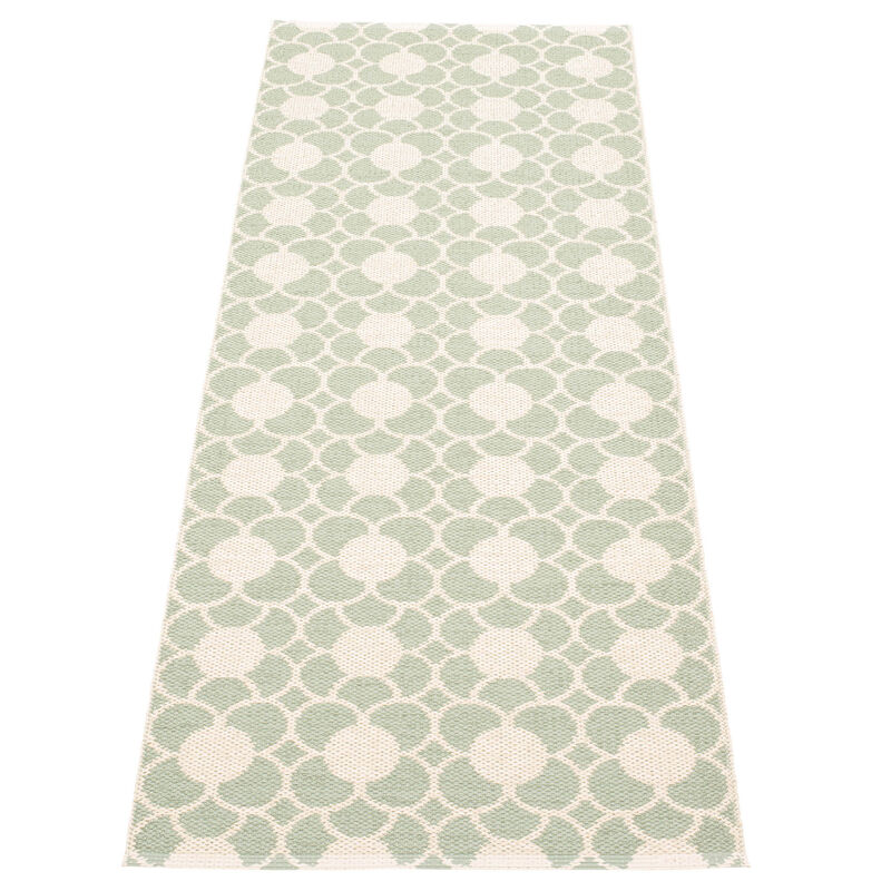 Anya gulvtæppe 200 × 70 cm, misty mint/vanilla