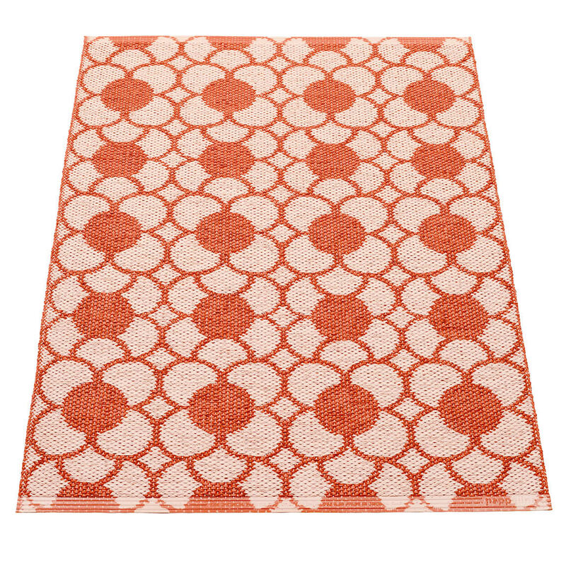 Anya gulvtæppe 100 × 70 cm, brick/pearl pink