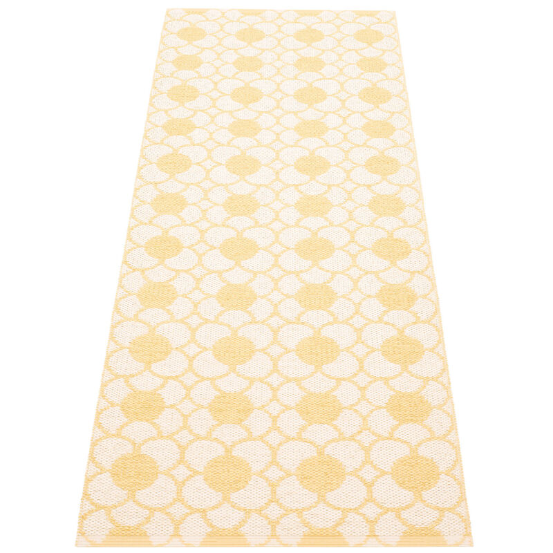 Anya tæppe 200 × 70 cm, pale yellow/vanilla