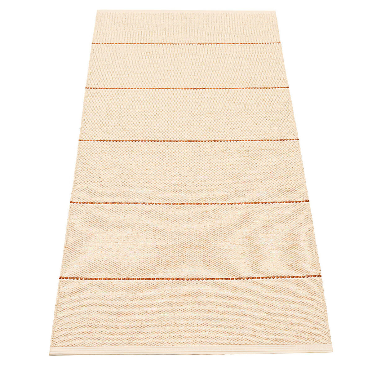 Lea matta 150 × 70 cm, beige/rust/vanilla