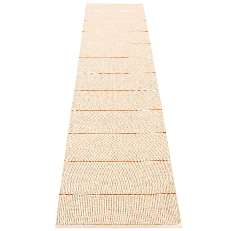 Lea teppe 300 x 70 cm, beige/rust/vanilla