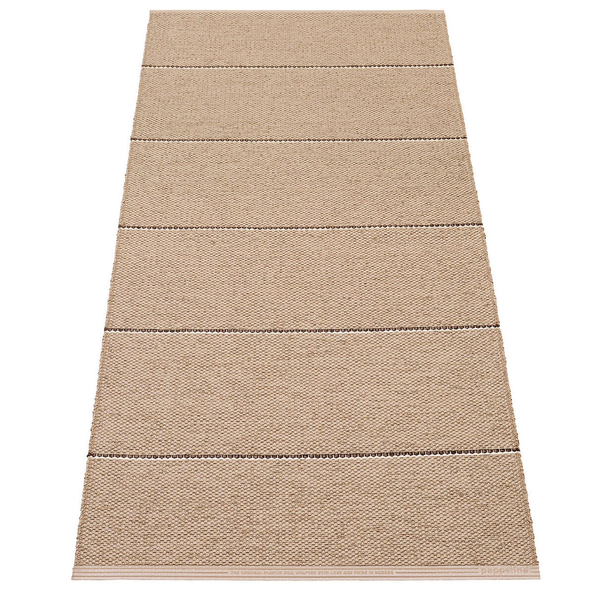 Lea teppe 150 x 70 cm, potato/brown/vanilla
