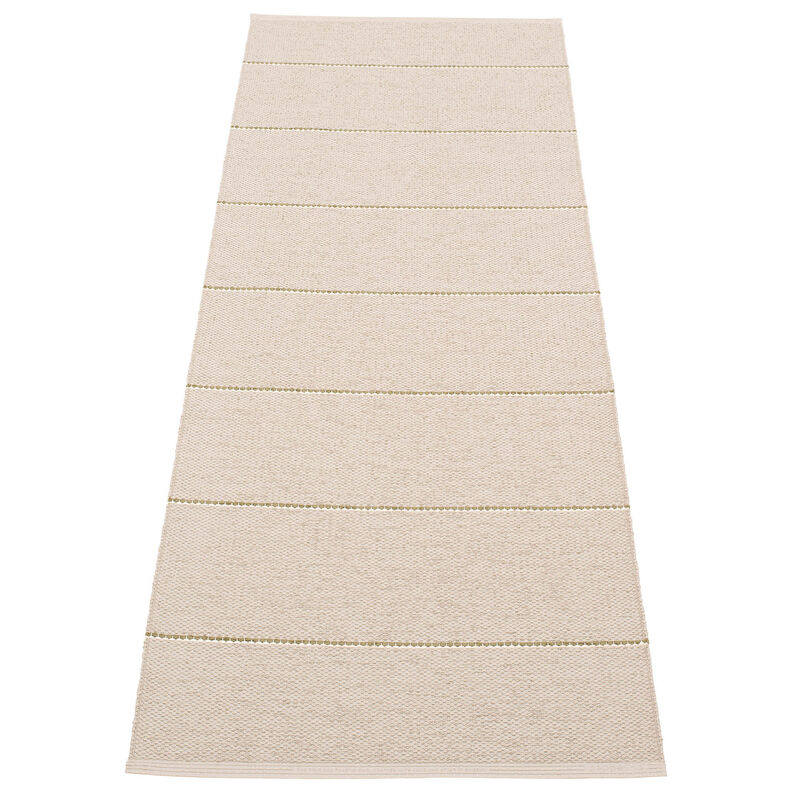 Lea gulvtæppe 225 × 70 cm, linen/pine/vanilla