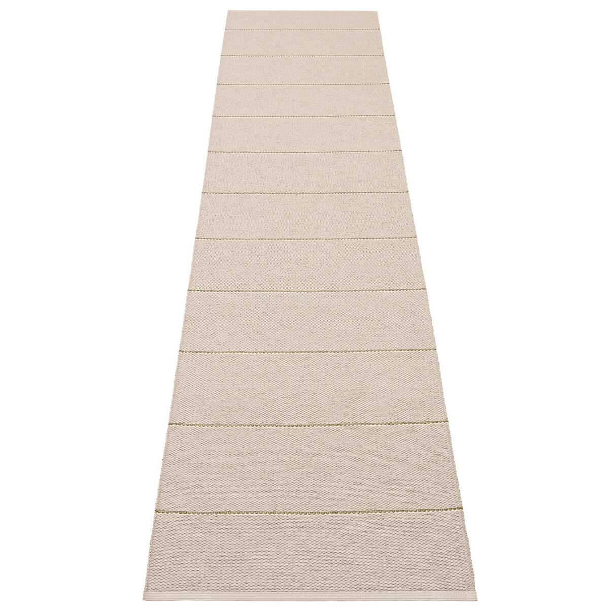 Lea teppe 300 x 70 cm, linen/pine/vanilla