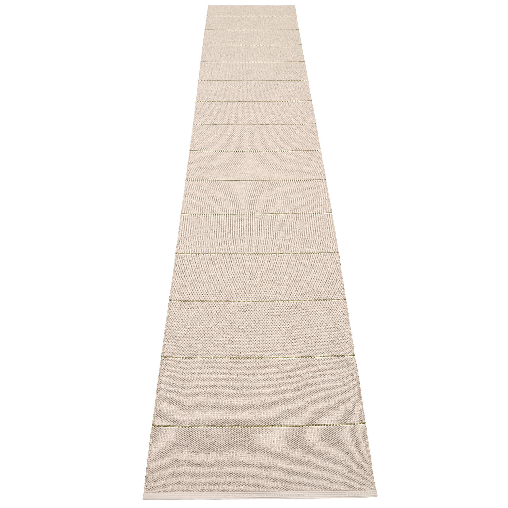 Lea matta 375 × 70 cm, linen/pine/vanilla