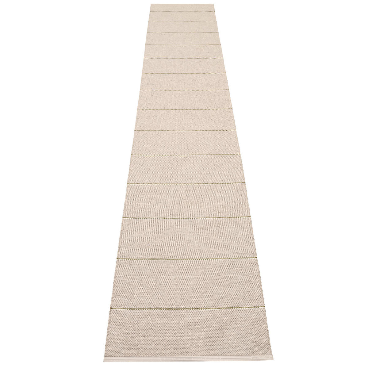 Lea gulvtæppe 375 × 70 cm, linen/pine/vanilla
