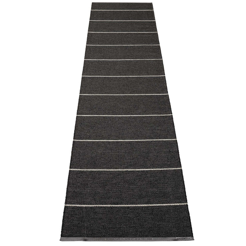 Lea teppe 300 x 70 cm, black/mint/vanilla